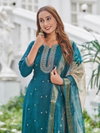 Force By Aanchi Vichitra Silk Anarkali Kurti With Bottom Dupatta Wholesale Online
